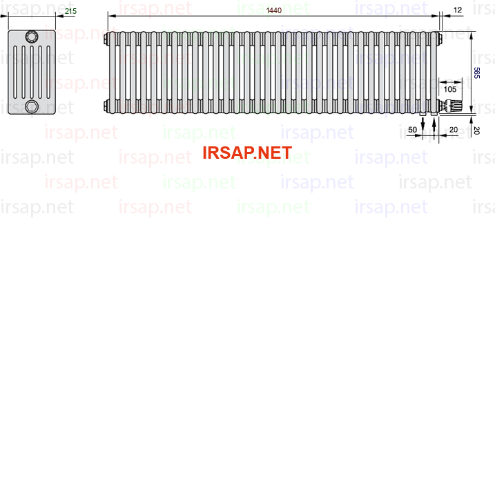 Радиатор IRSAP Tesi 60565/32 T26 CL 01